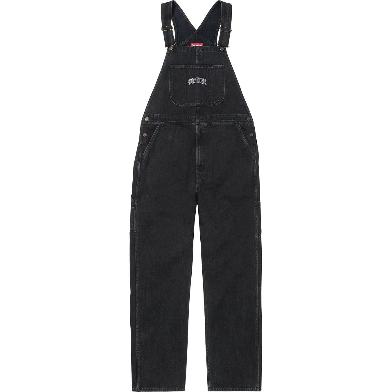 Washed Denim Overalls view 8